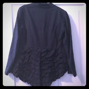 Women’s Blue Moschino Ruffled Blazer